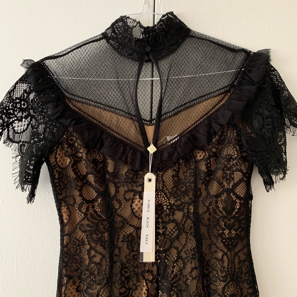 JONATHAN SIMKHAI Mixed Lace Mini Dress - Picture 8 of 8